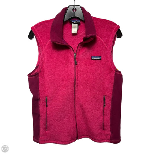 Vest Faux Fur & Sherpa By Patagonia In Pink & Purple, Size: M