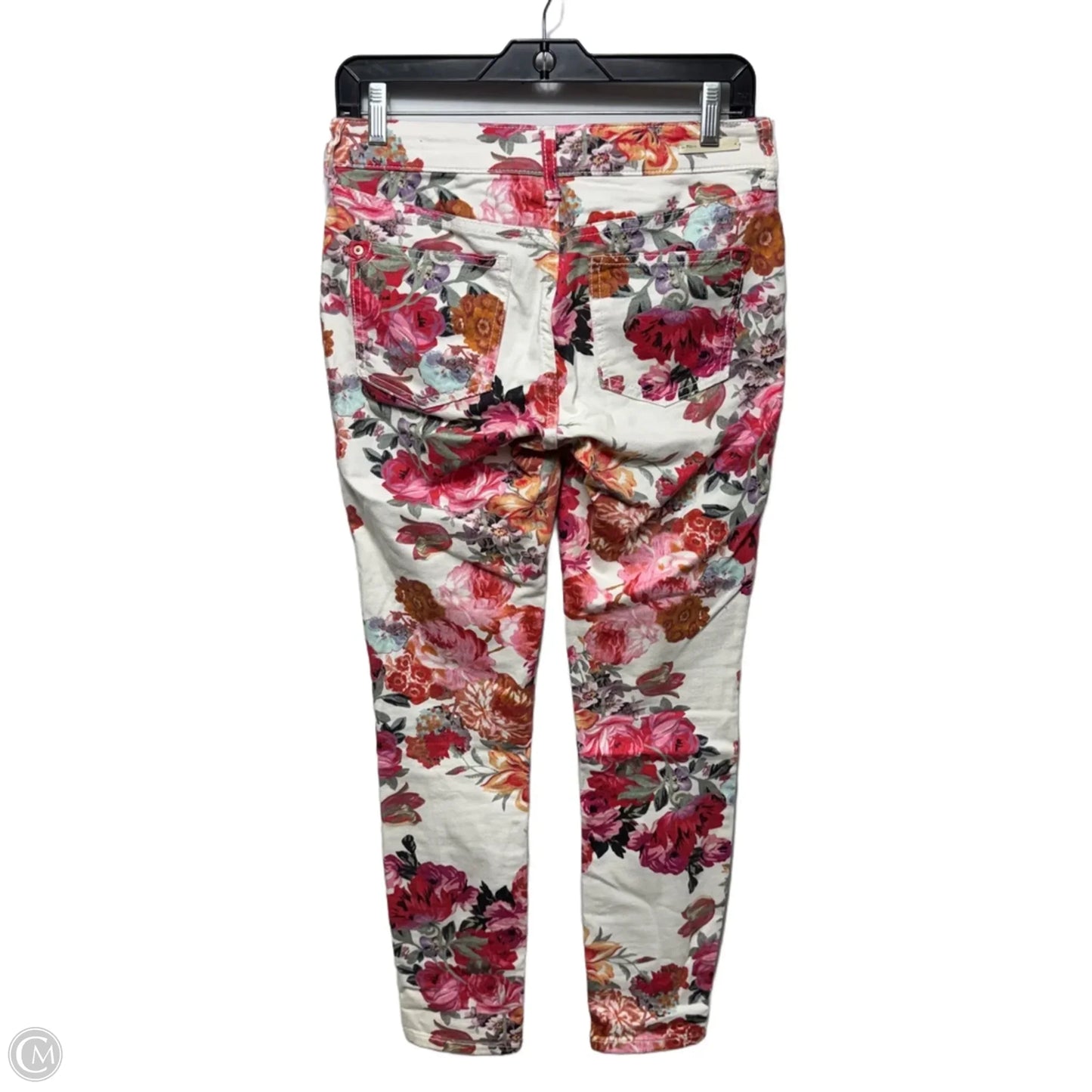 Mid Rise Skinny Jeans By Pilcro In Floral Print, Size: 2