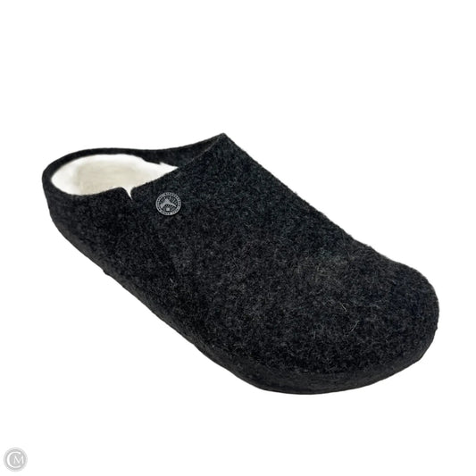 Zermatt Shearling Wool Slippers By Birkenstock In Grey, Size: 9
