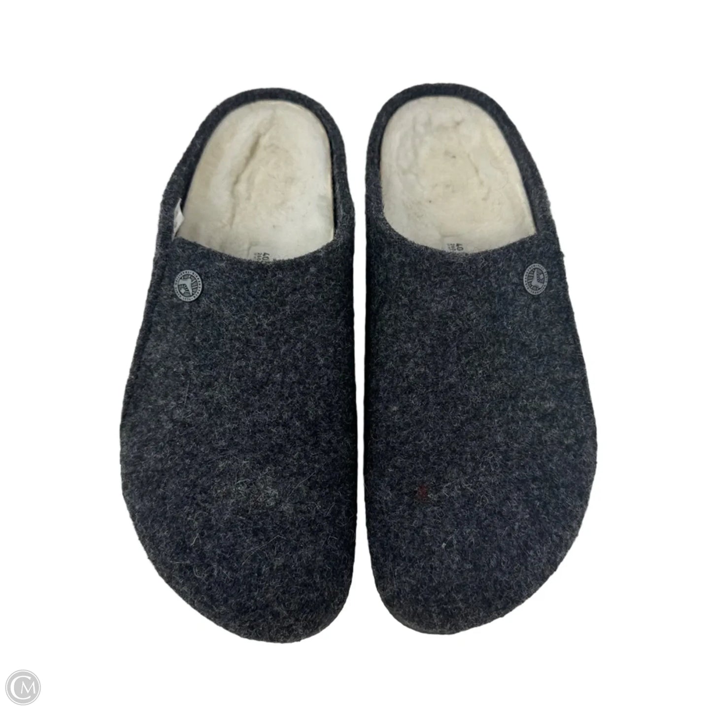 Zermatt Shearling Wool Slippers By Birkenstock In Grey, Size: 9