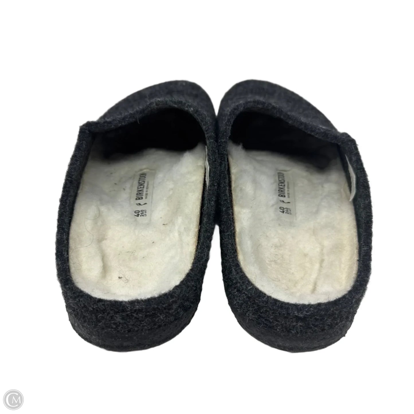 Zermatt Shearling Wool Slippers By Birkenstock In Grey, Size: 9