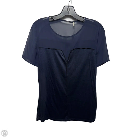 Top Short Sleeve By Elie Tahari In Navy, Size: M