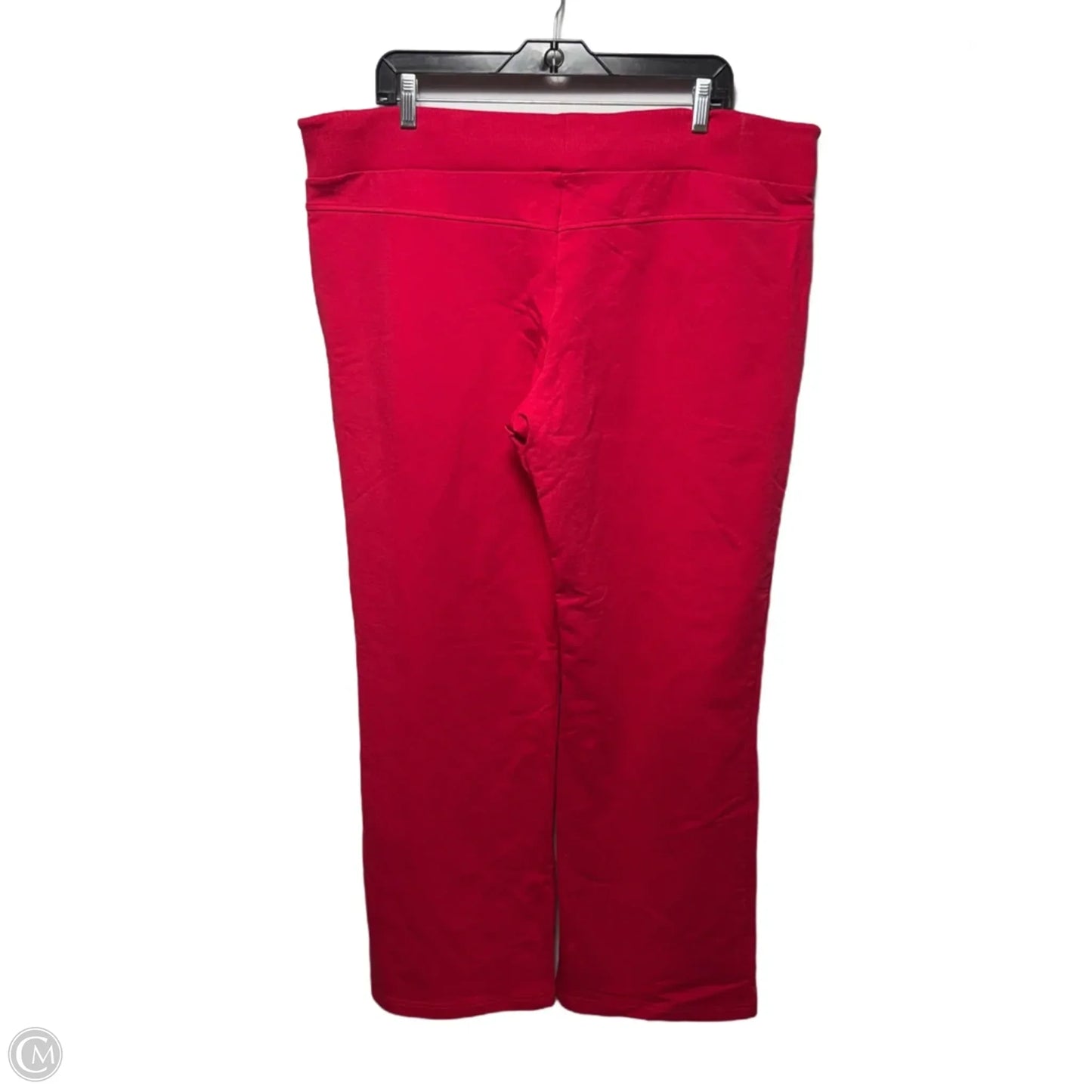 Baby Terry Sweat Pants Designer By Escada Sport In Red, Size: XL