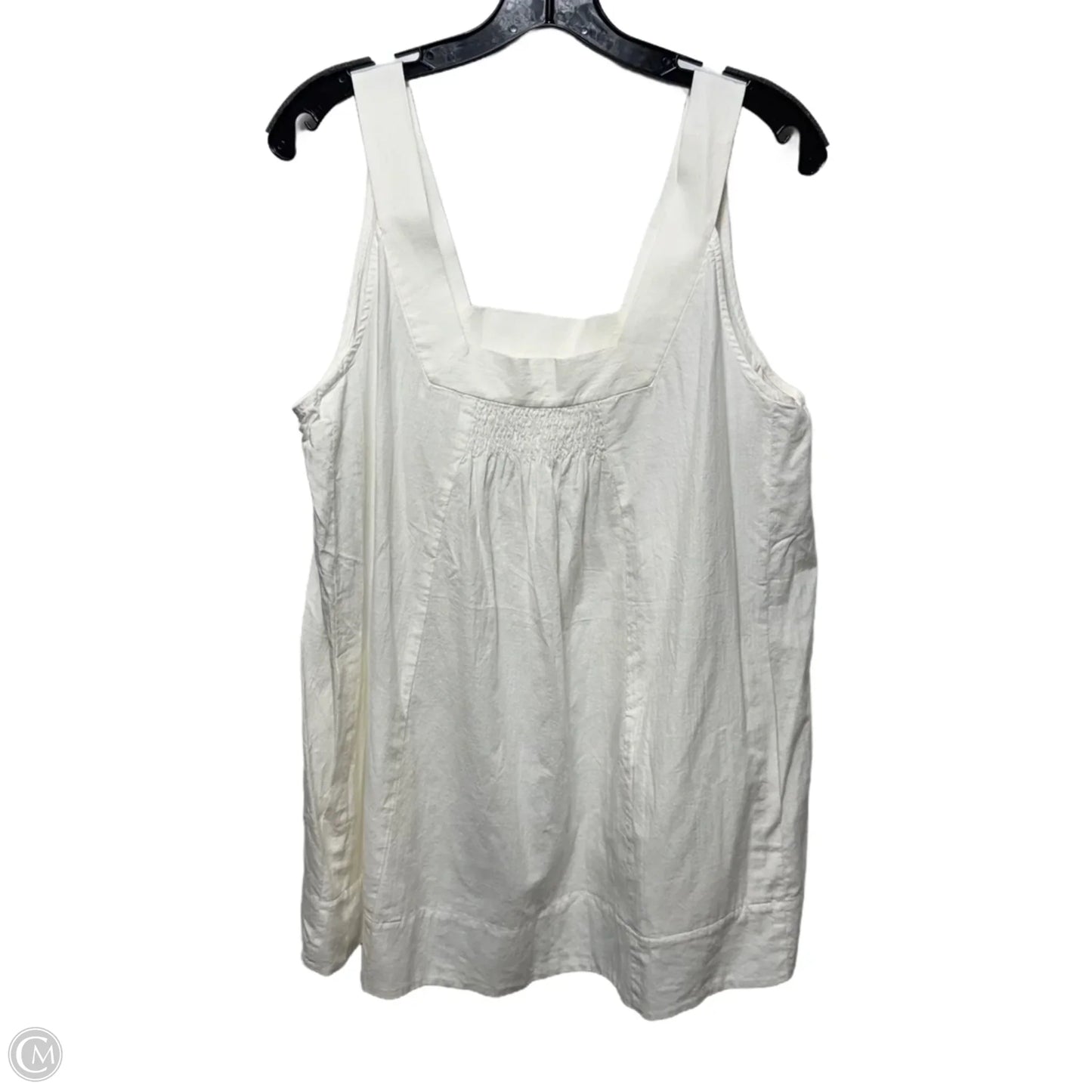 Top Sleeveless By Eileen Fisher In White, Size: L