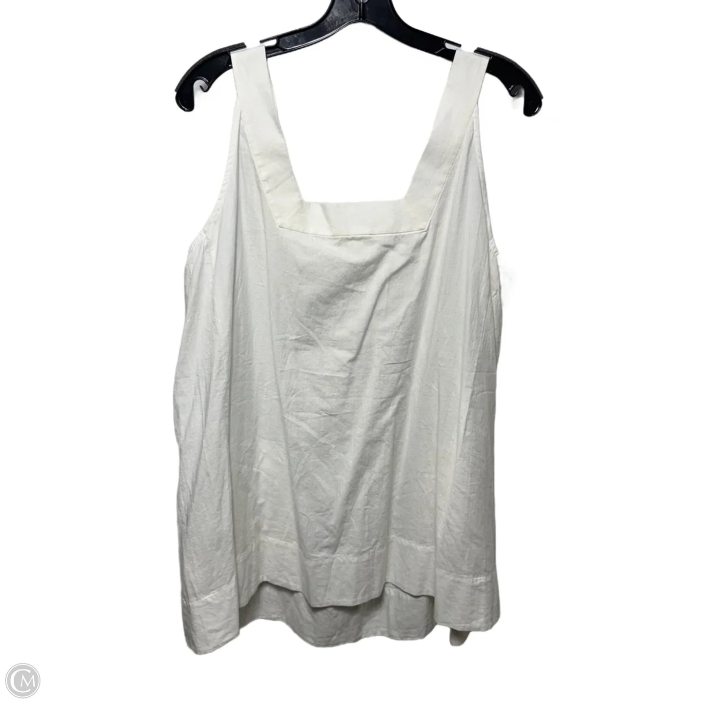 Top Sleeveless By Eileen Fisher In White, Size: L