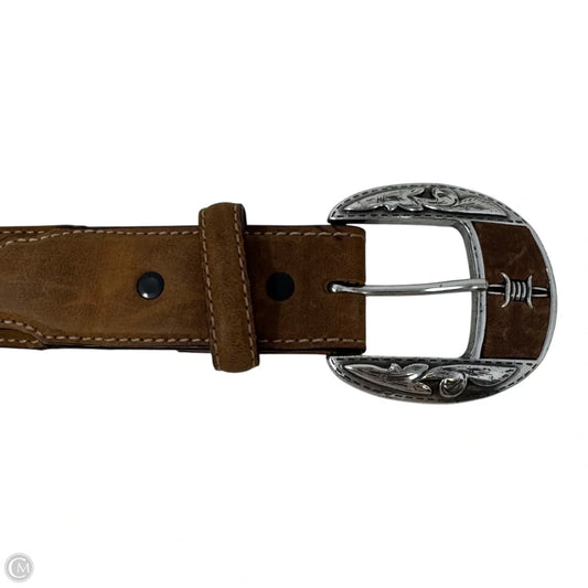 “Barb Wire” Belt Leather By Justin