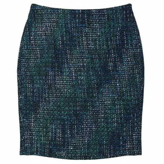 Tweed Skirt Designer By Karl Lagerfeld In Multi-colored, Size: 8