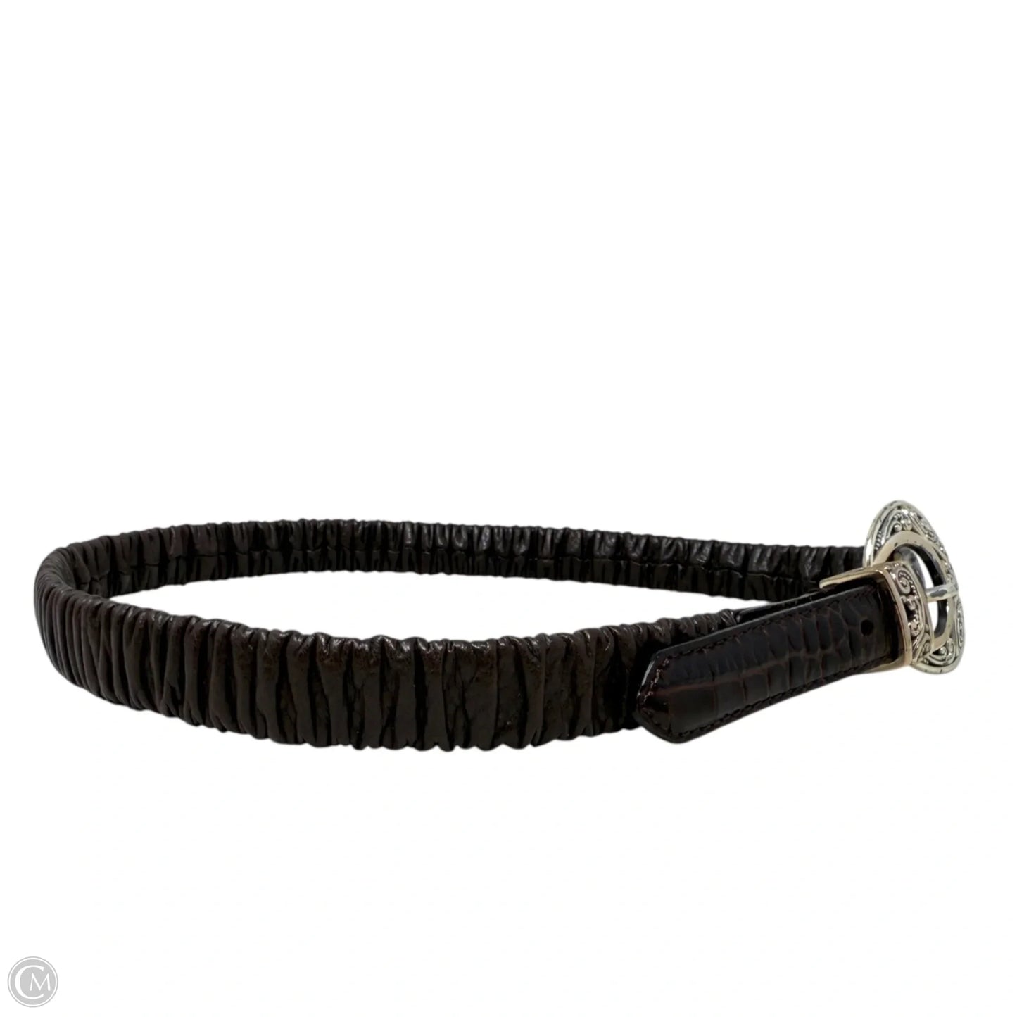 Leather Stretch Belt By Brighton, Size: Medium
