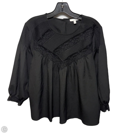 Top Long Sleeve By Joie In Black, Size: M