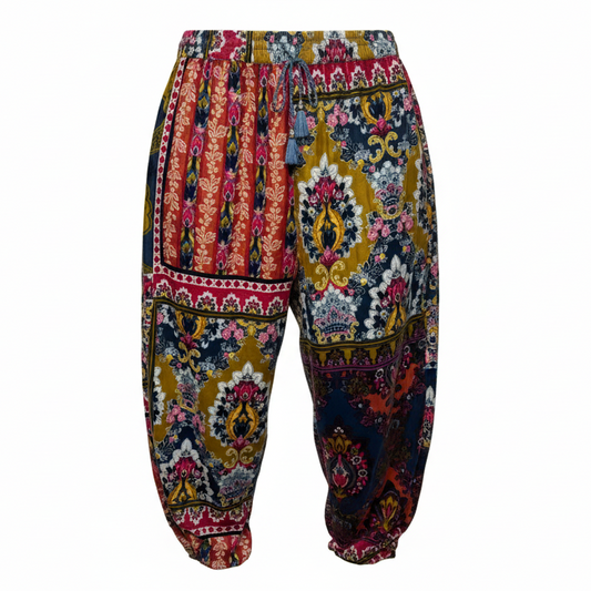 Zadie Velvet Lounge Pants By Anthropologie In Multi-colored, Size: L
