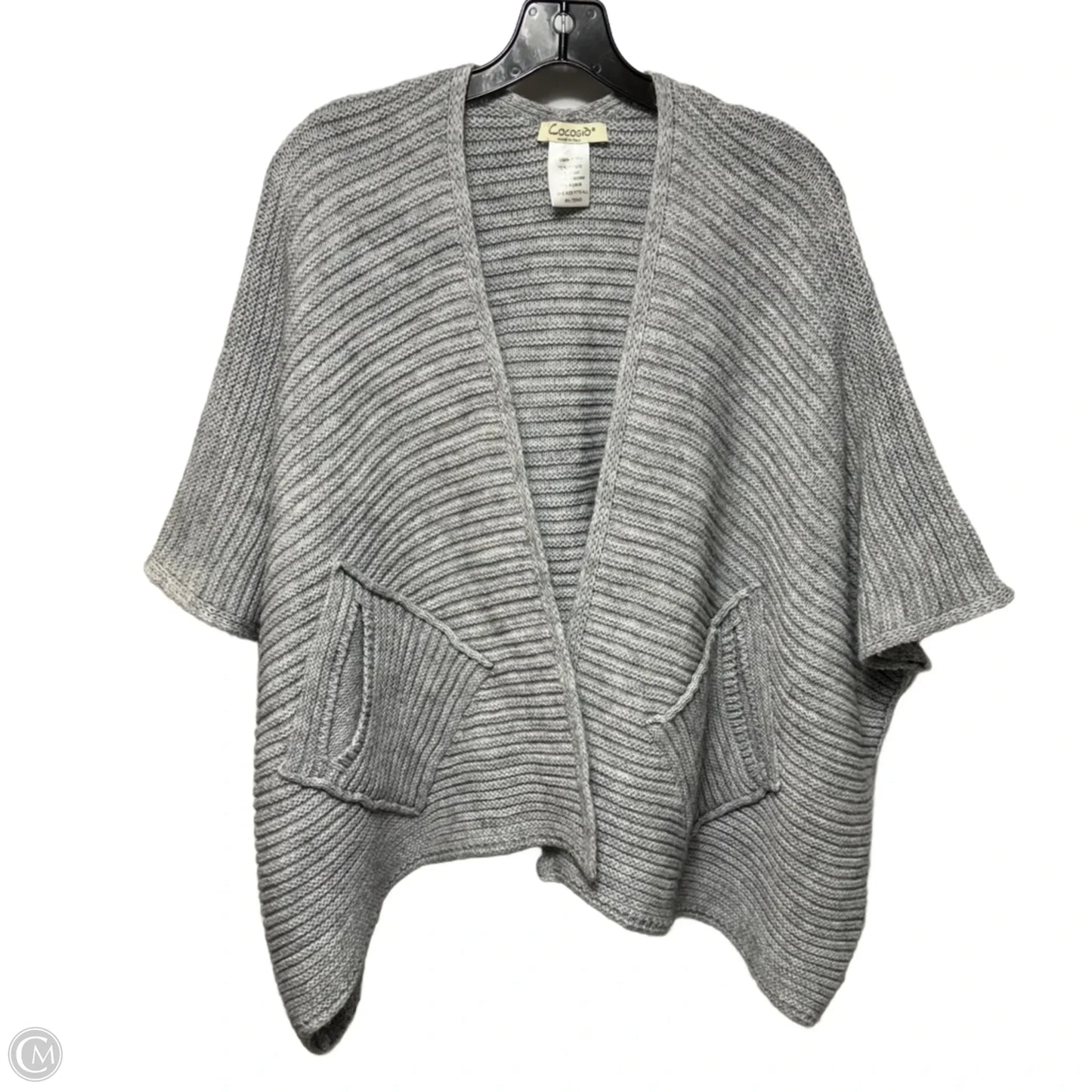 Sweater Cardigan By Cocogio In Grey, Size: Osfm