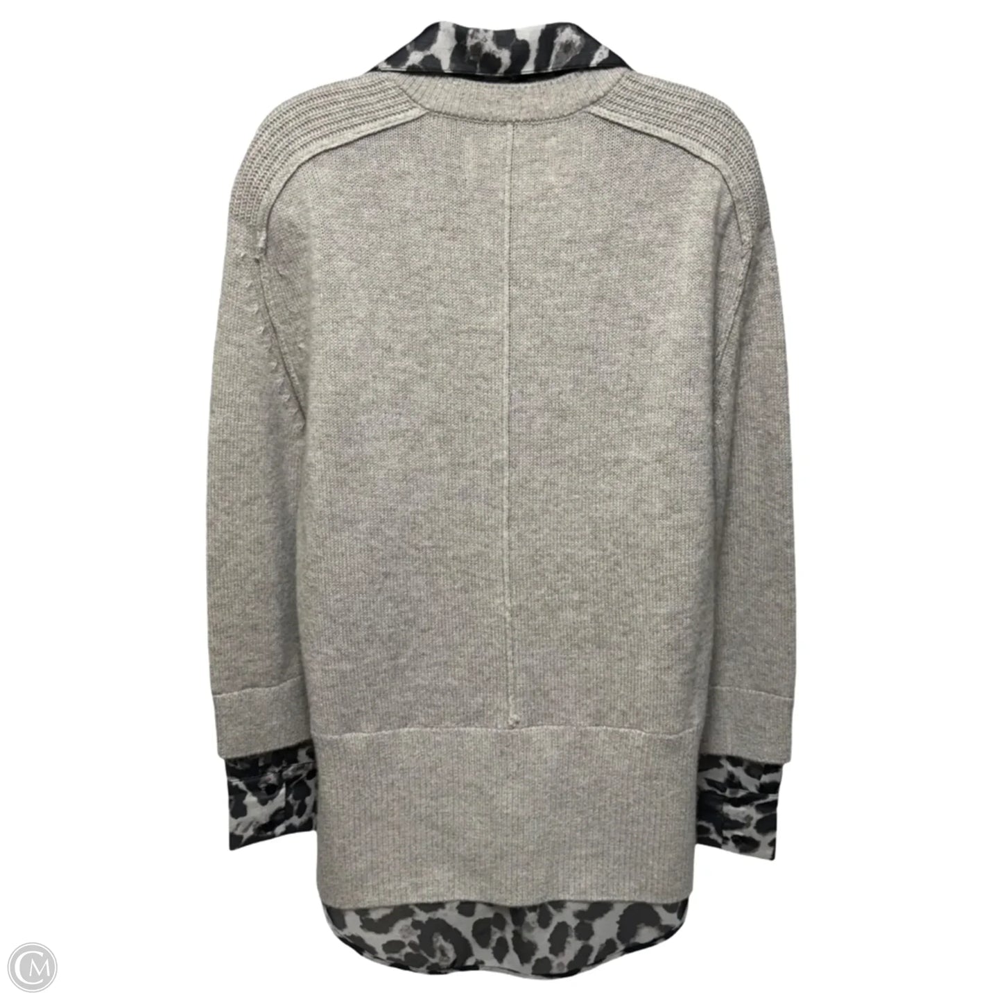 The Looker Layered Cashmere/Wool V Neck Sweater By Brochu Walker In Taupe, Size: XS