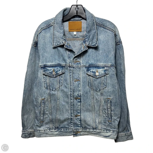 Jacket Denim By Denim Forum In Blue Denim, Size: M