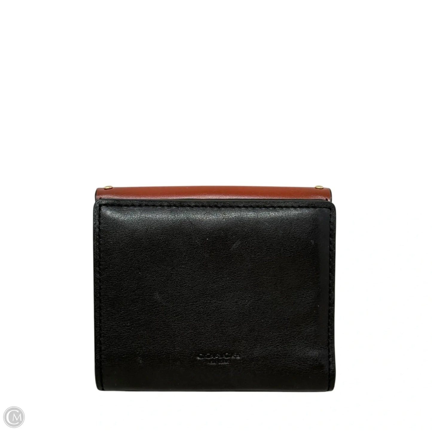 Georgie Small Wallet In Colorblock Signature Canvas with Rivets Designer By Coach, Size: Medium