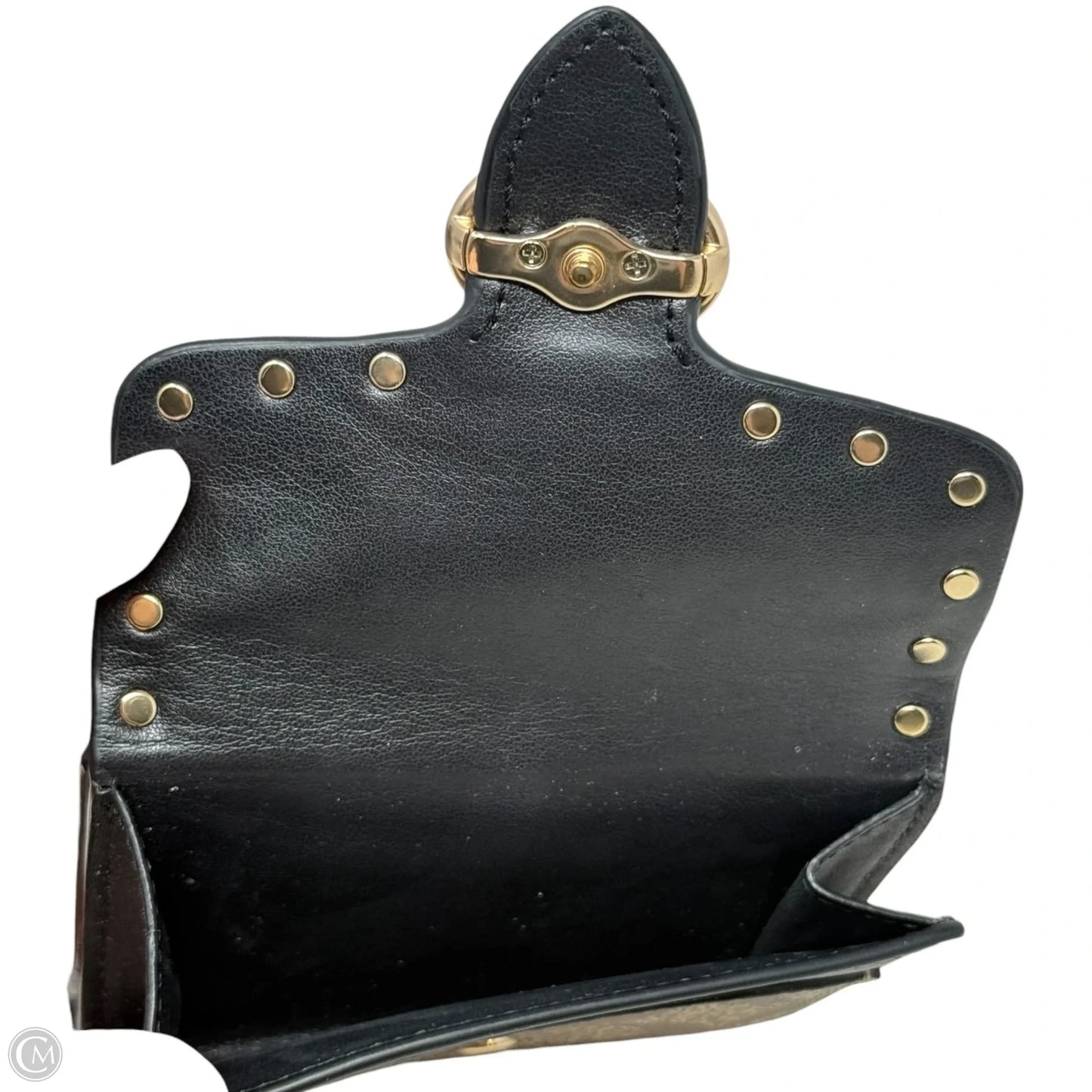 Georgie Small Wallet In Colorblock Signature Canvas with Rivets Designer By Coach, Size: Medium