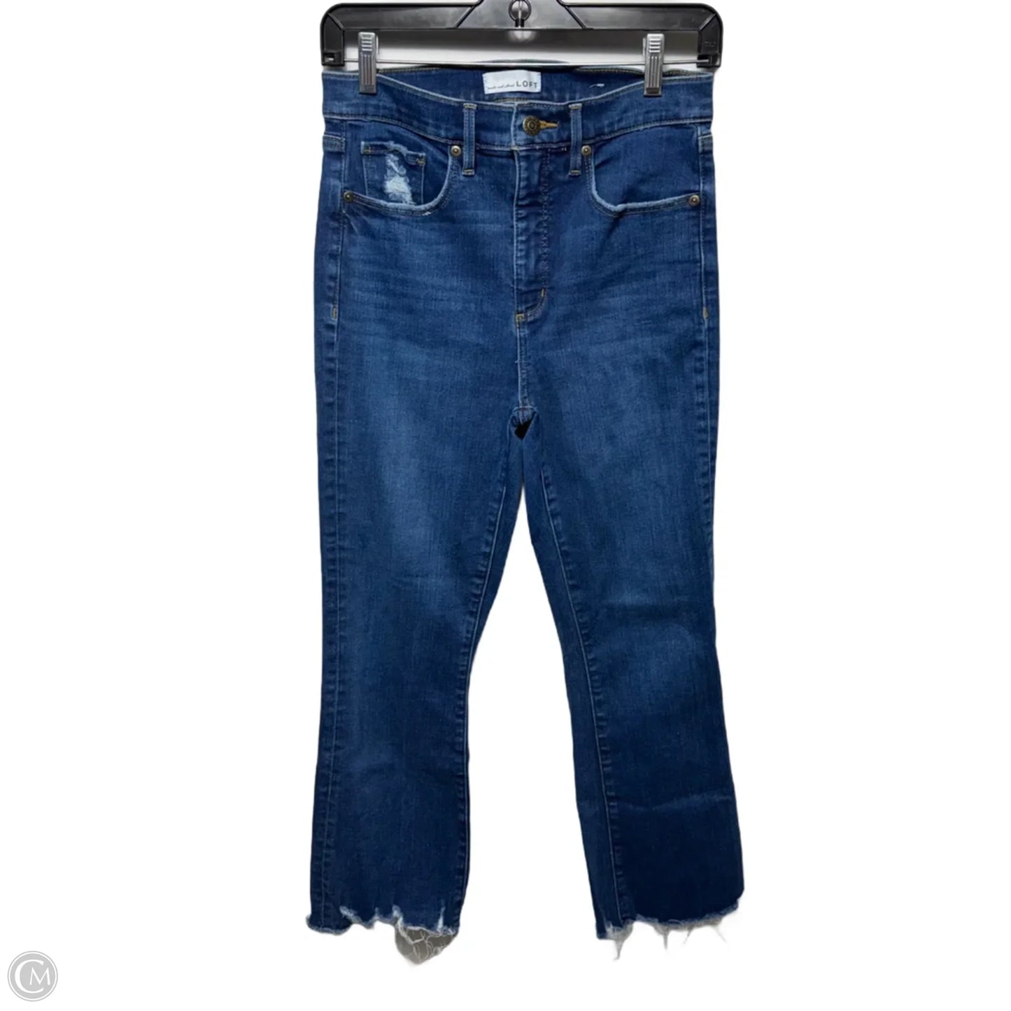 Jeans Boot Cut By Loft In Blue Denim, Size: 8/29