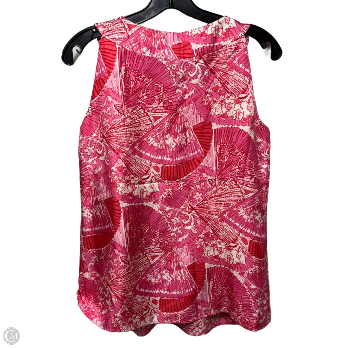Silk Top Sleeveless Designer By Lilly Pulitzer In Pink, Size: S