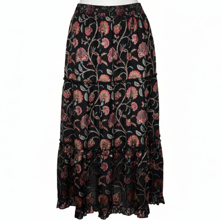 Skirt Maxi By Talisman In Floral Print, Size: XL