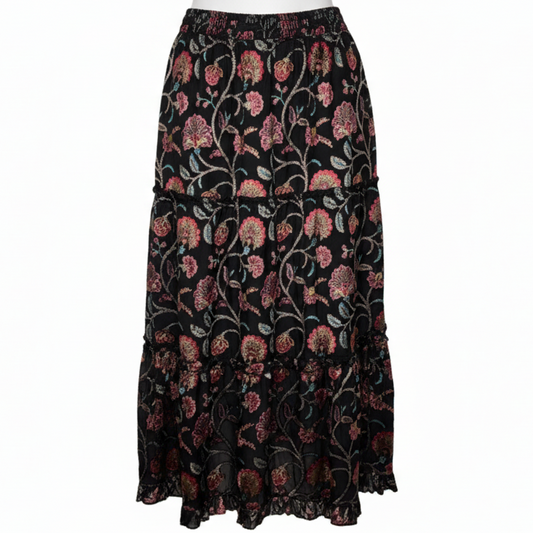 Skirt Maxi By Talisman In Floral Print, Size: XL