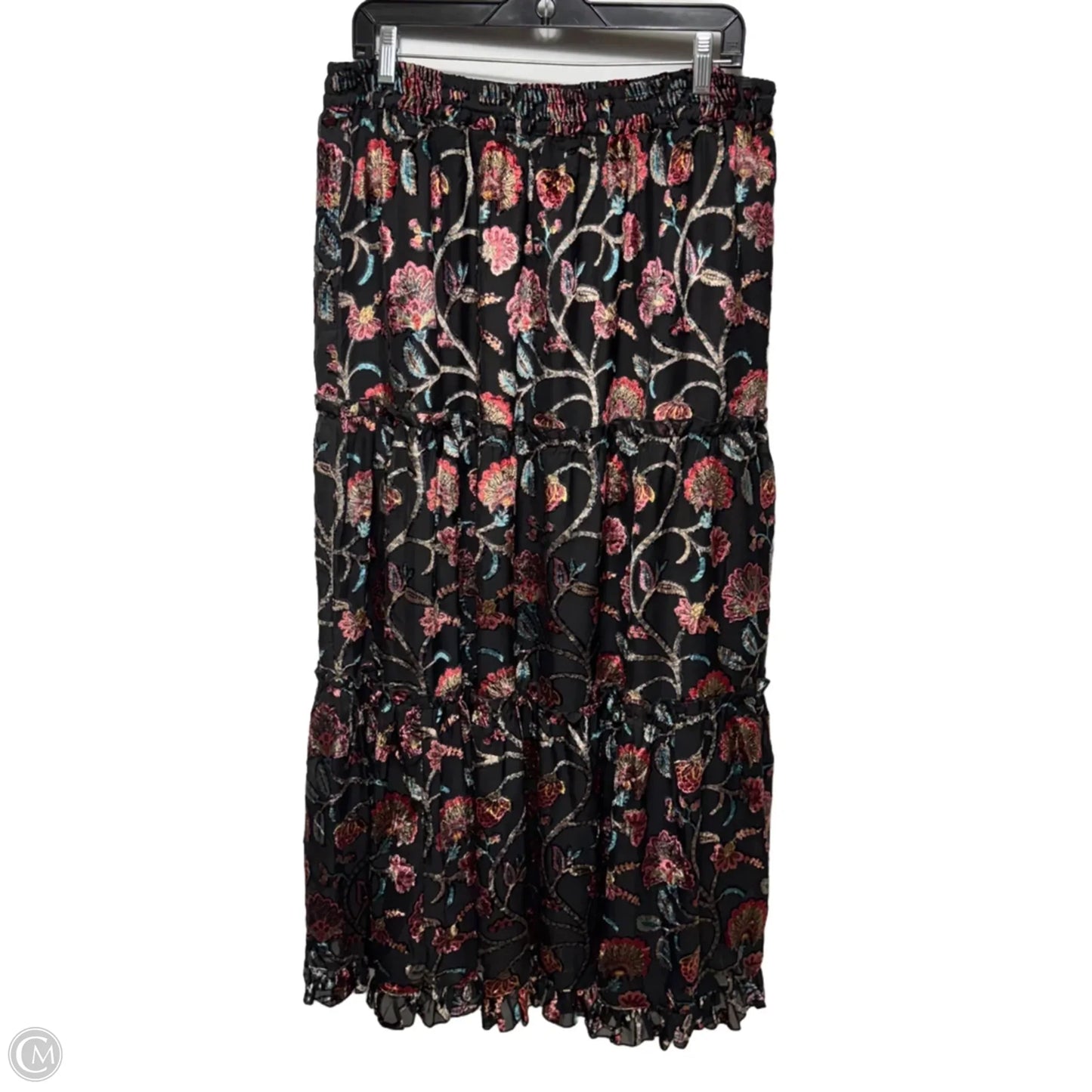 Skirt Maxi By Talisman In Floral Print, Size: XL