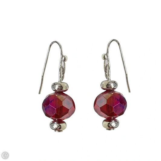 Iridescent Bead Dangle Earrings