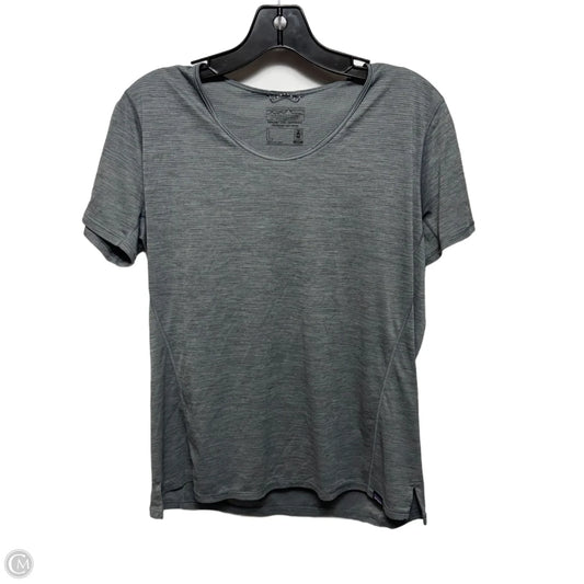 Athletic Top Short Sleeve By Patagonia In Grey, Size: L