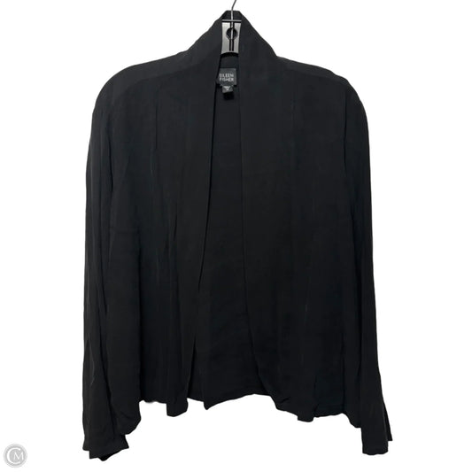 Silk Cardigan By Eileen Fisher In Black, Size: M