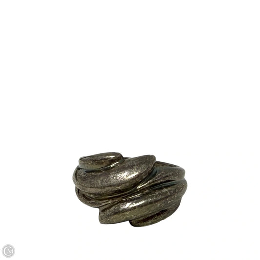 Vintage Sterling Silver Curved Dome Ring, Size: 6