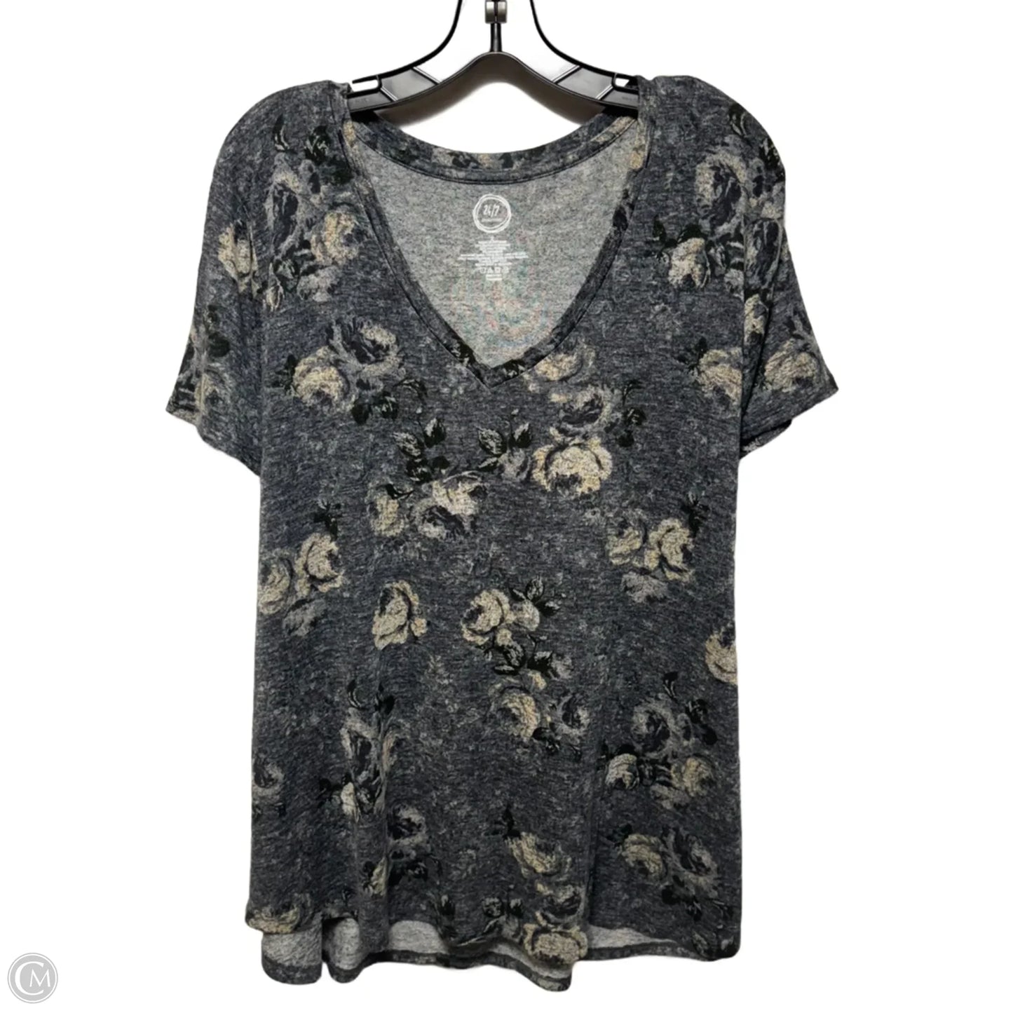 Top Short Sleeve By Maurices In Floral Print, Size: 2x