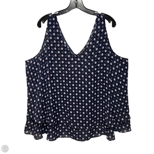 Top Sleeveless By Lane Bryant In Navy, Size: 22