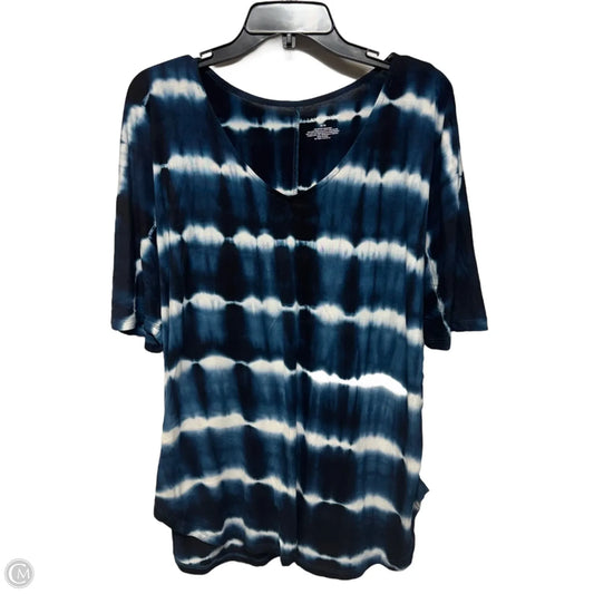 Top Short Sleeve By Lane Bryant In Tie Dye Print, Size: 18