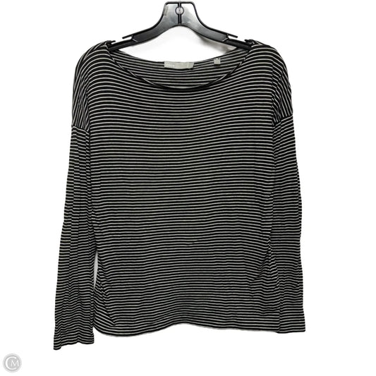 Top Long Sleeve By Vince In Striped Pattern, Size: M