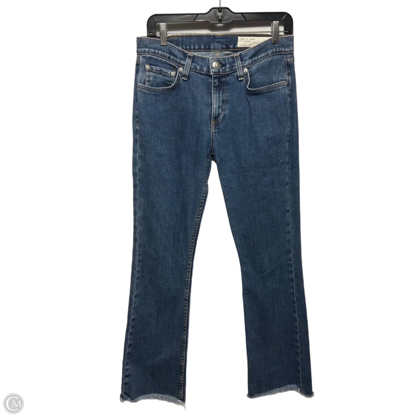 Jeans Boot Cut By Rag And Bone In Blue Denim, Size: 2/26