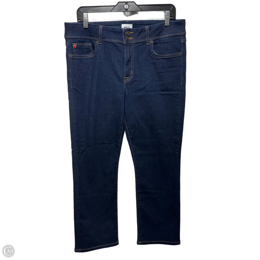 Jeans Straight By Hudson In Blue Denim, Size: 12