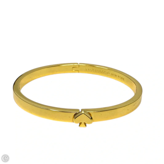 Everyday Spade Gold Tone Hinged Bangle BraceletDesigner By Kate Spade