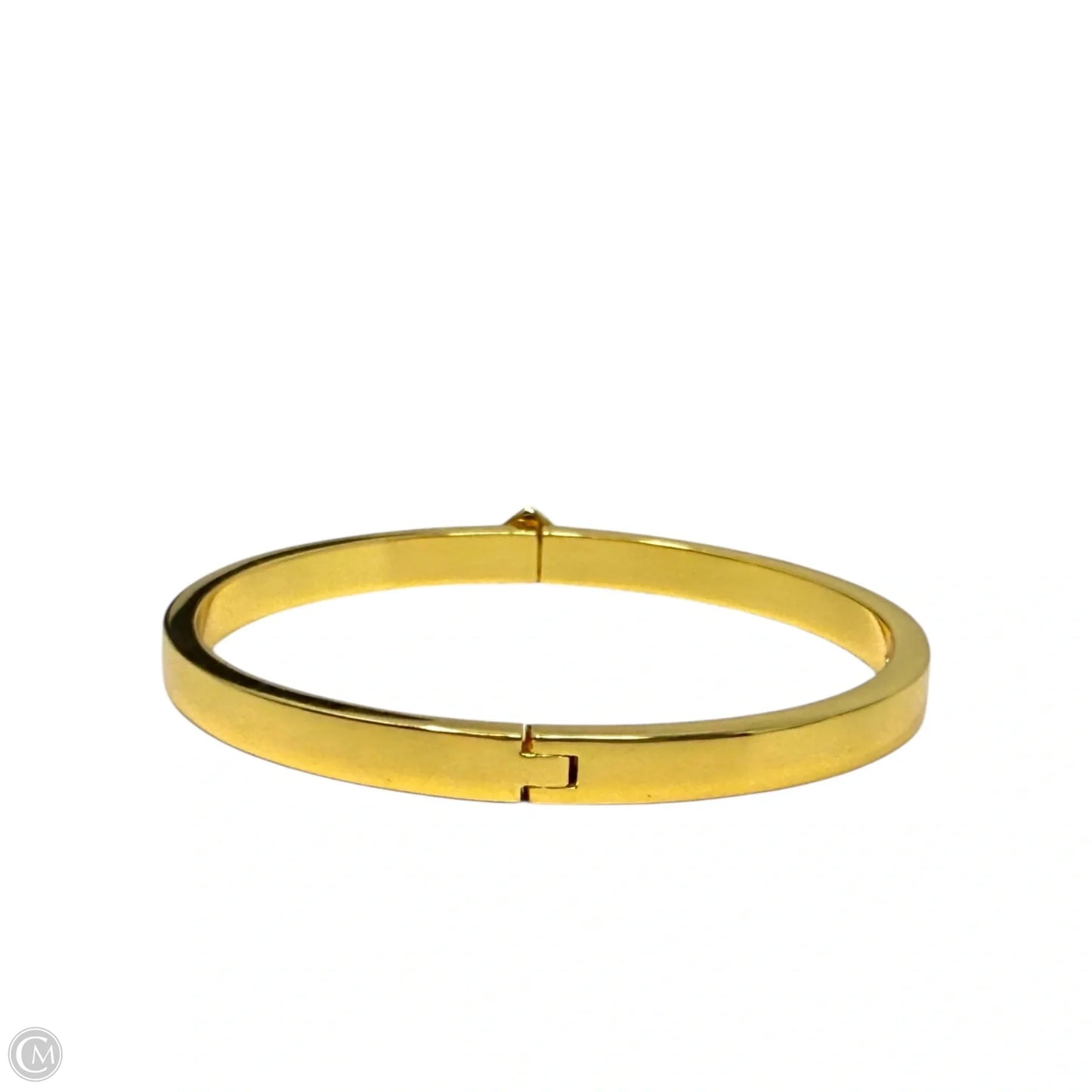 Everyday Spade Gold Tone Hinged Bangle BraceletDesigner By Kate Spade