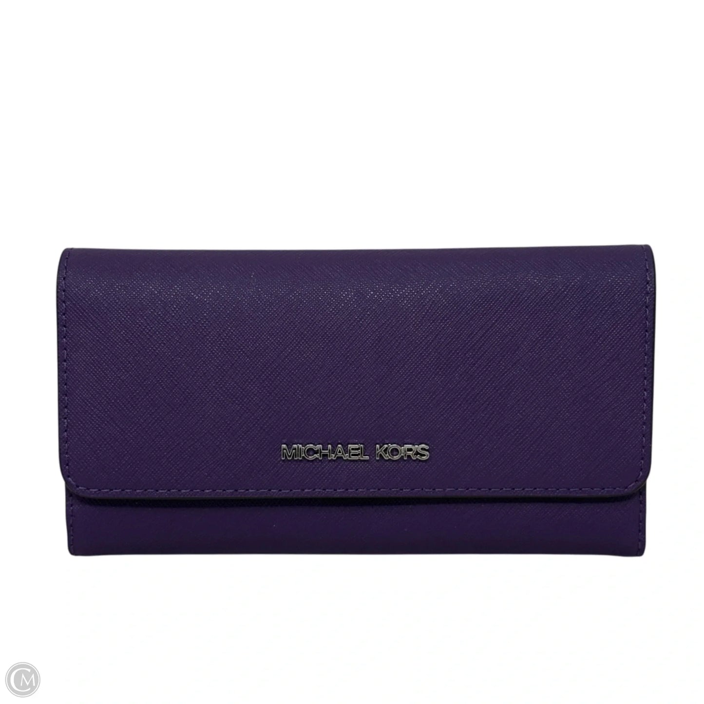 Saffiano Leather Snap-Front Wallet By Michael By Michael Kors, Size: Medium