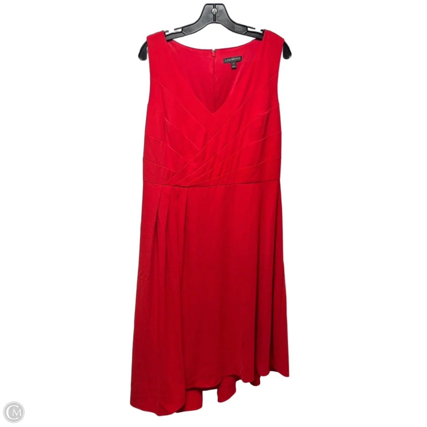 Dress Casual Midi By Lane Bryant In Red, Size: 14