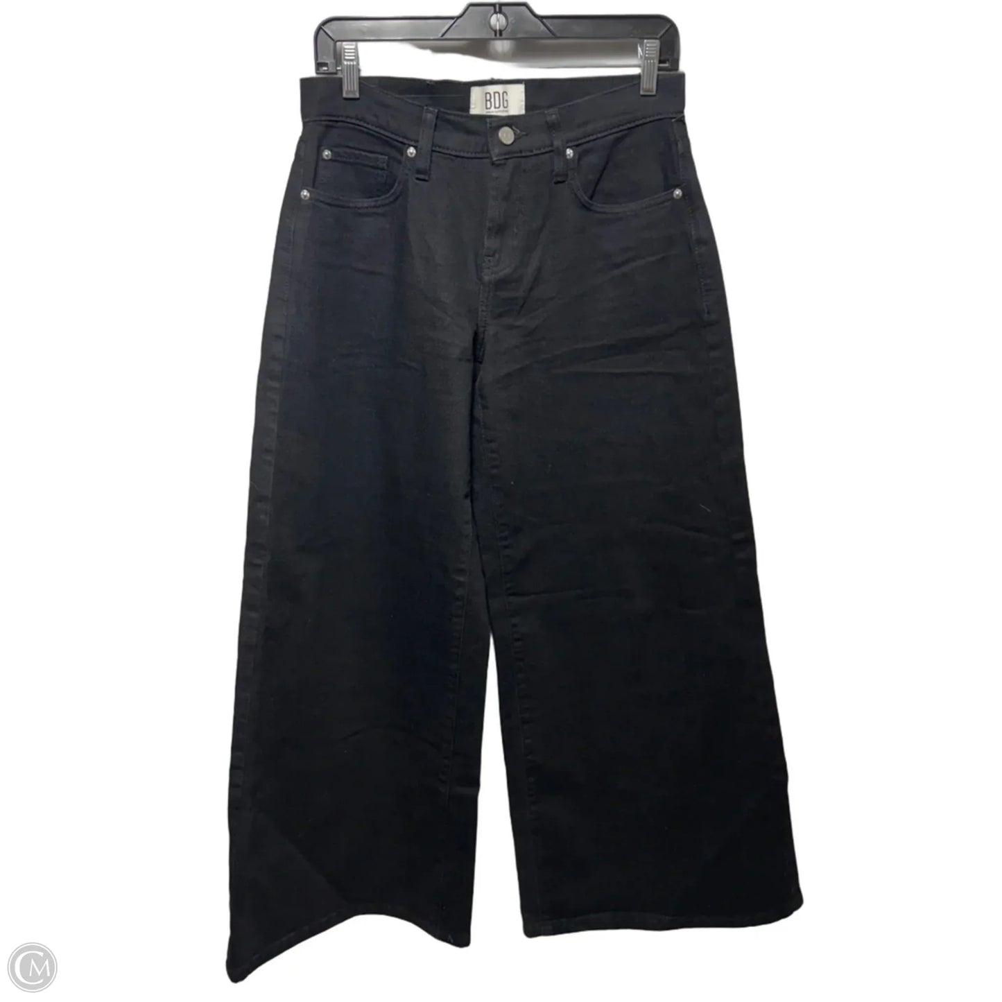 Jeans Wide Leg By Bdg In Black Denim, Size: 2/26