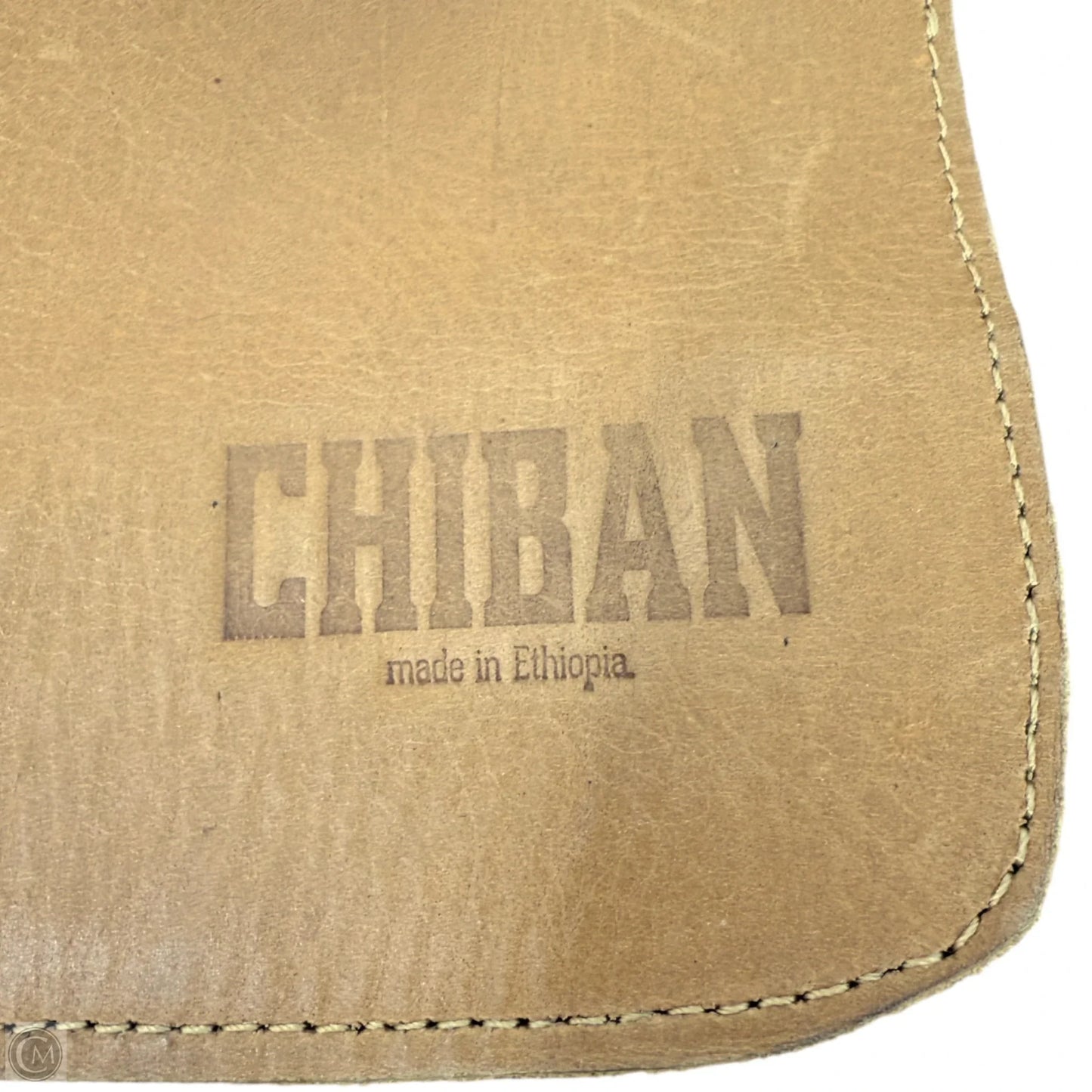 Elsa Ethiopian Leather Laptop Backpack  By Chiban, Size: Large