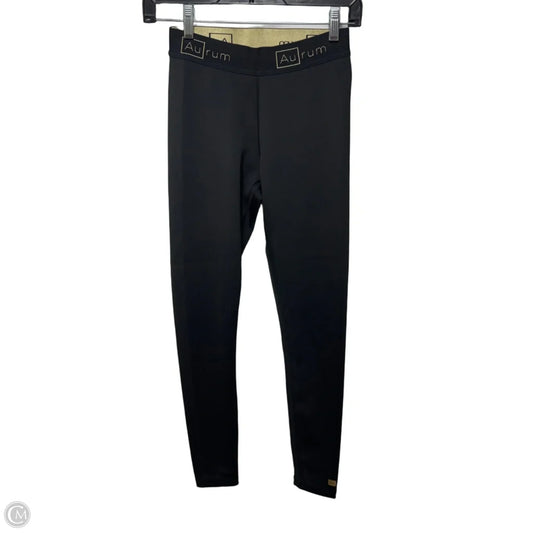 Athletic Leggings By Au Rum In Black & Gold, Size: Xs