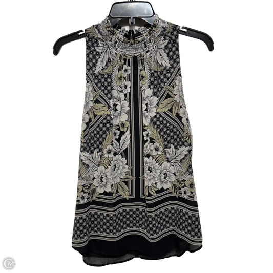 Top Sleeveless By Meadow Rue In Floral Print, Size: M