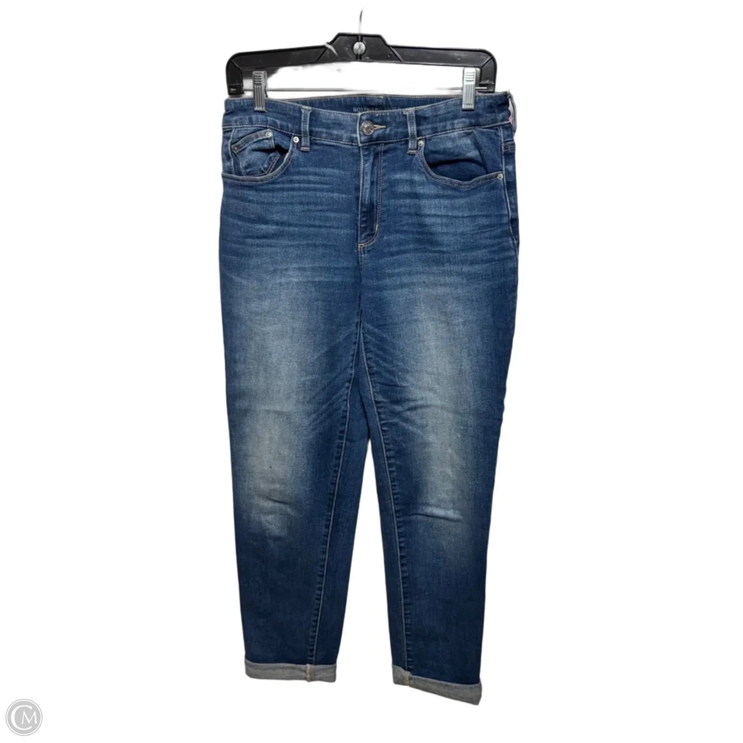 Boyfriend Ankle Jeans By Chicos In Blue Denim, Size: 2