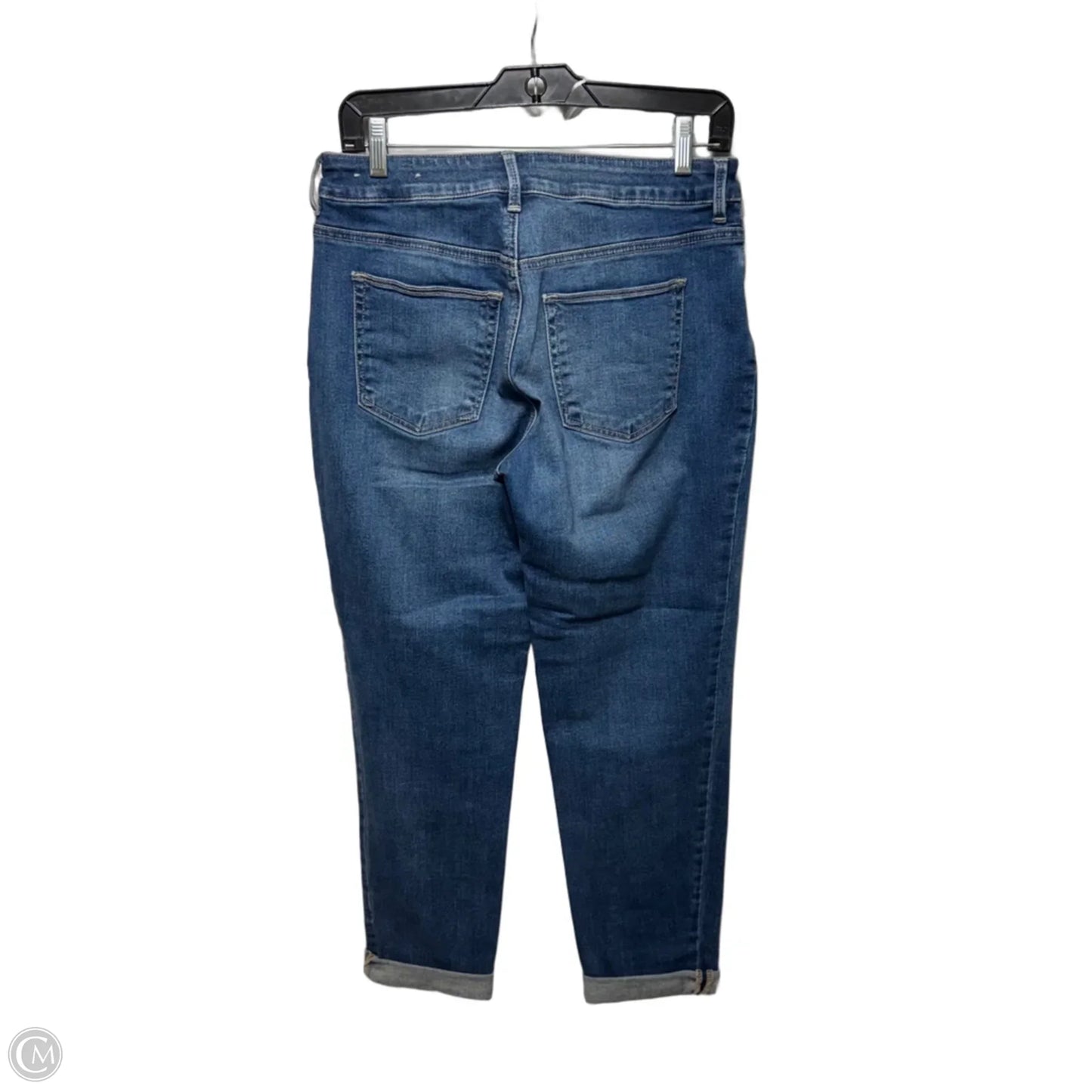 Boyfriend Ankle Jeans By Chicos In Blue Denim, Size: 2