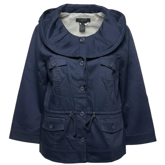Jacket Designer By Sandro Sportswear In Navy, Size: L
