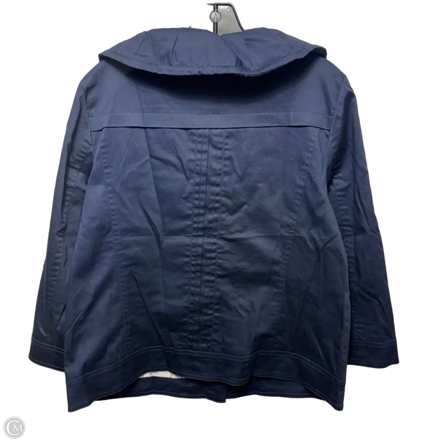 Jacket Designer By Sandro Sportswear In Navy, Size: L
