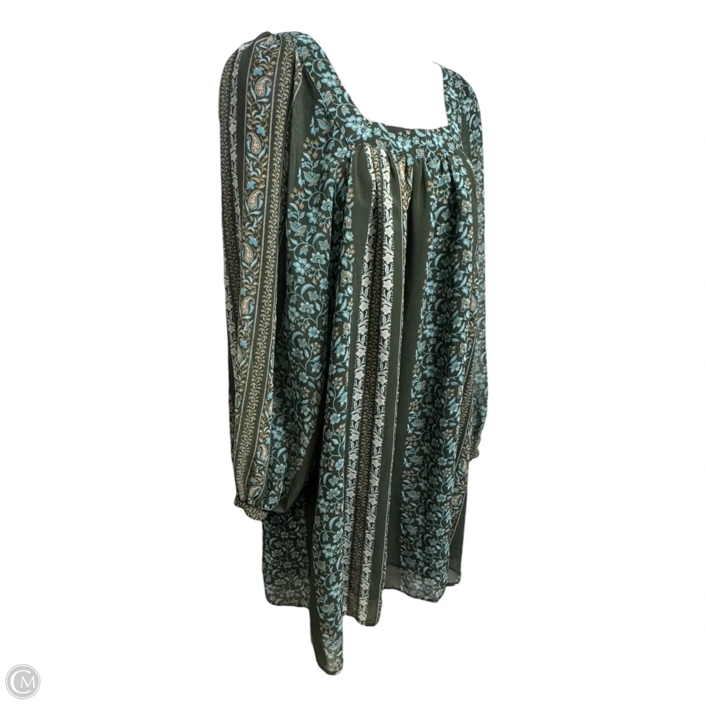 Sona Boho Tunic Mini Dress By Anthropologie In Green, Size: XS