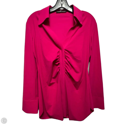 Top Long Sleeve By Chiara Boni In Pink, Size: 8