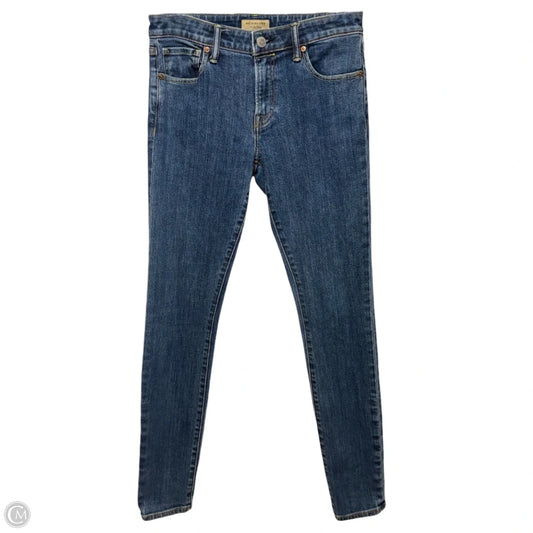 Mid Rise Skinny Jeans Luxury Designer By Burberry In Blue Denim, Size: 6/28