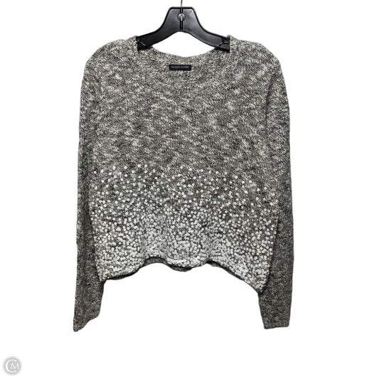 Sweater By Eileen Fisher In Grey & White, Size: M ESTIMATED